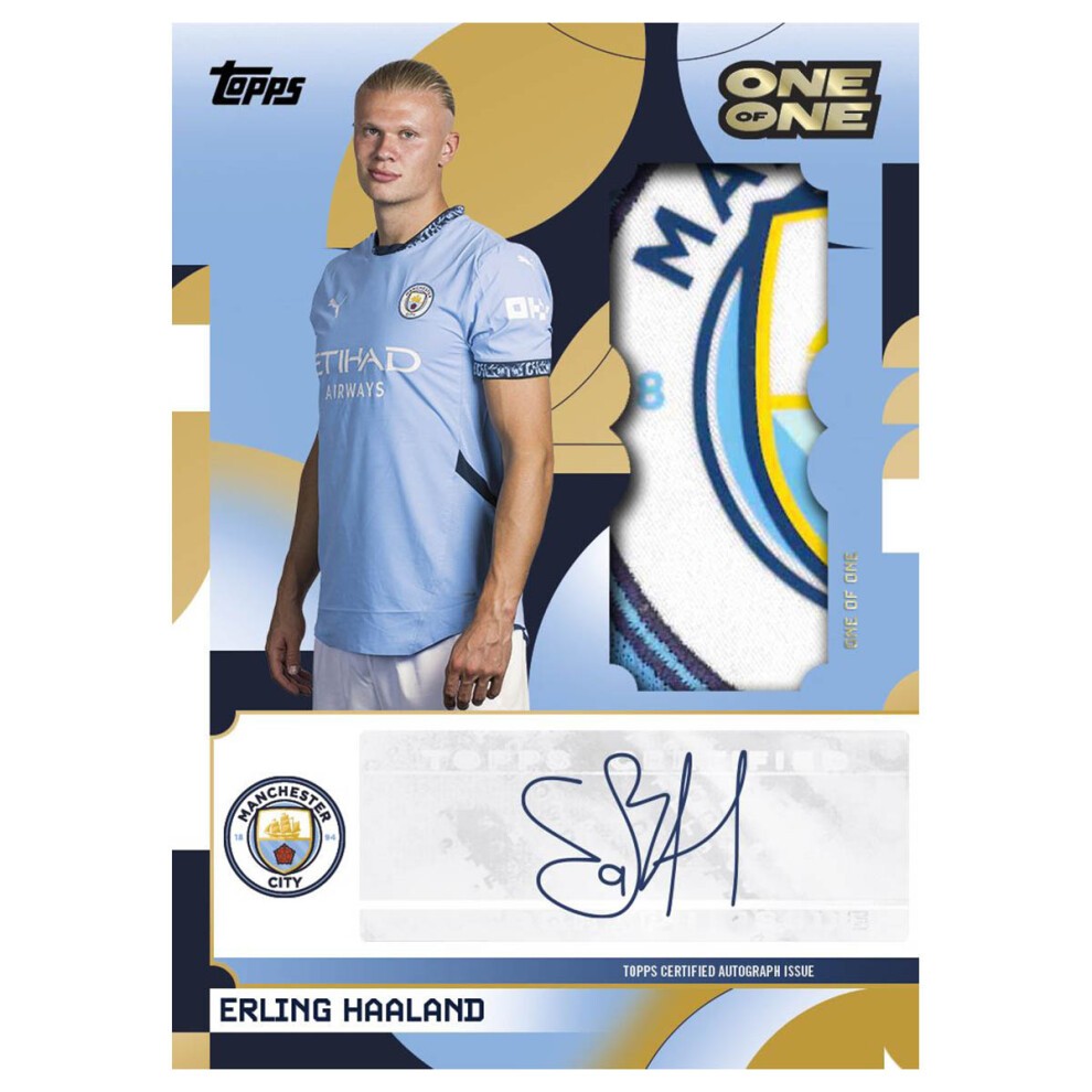 Topps 2024-25 Manchester City Soccer Team Set - 30 Cards Box