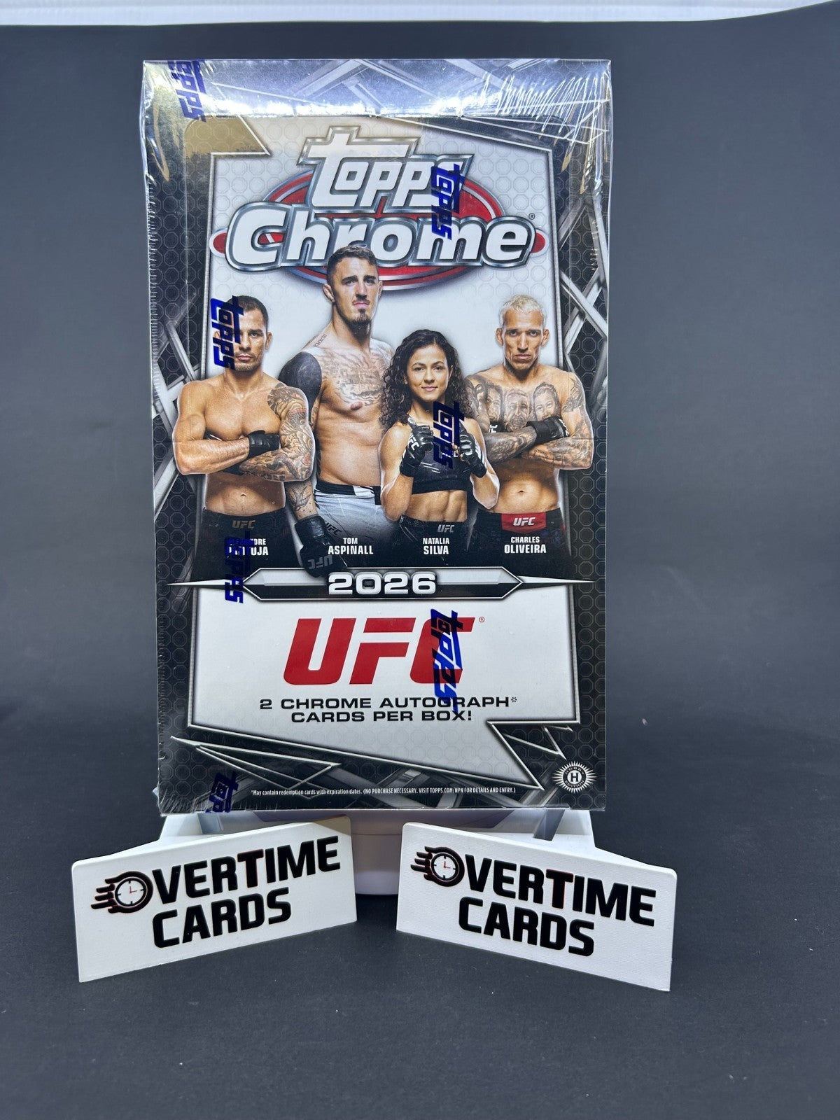 Topps 2026 Chrome UFC Trading Card Box - 2 Autographs