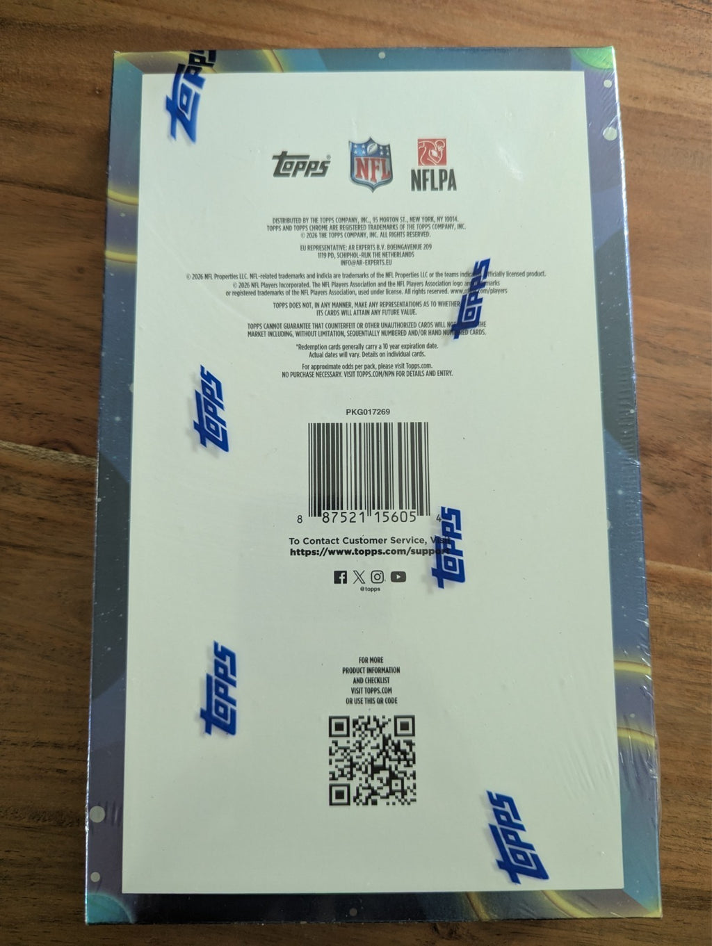 Topps 2025 Chrome Cosmic Football Hobby Box Sealed