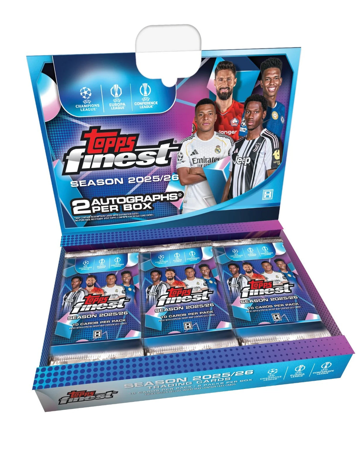 Topps 2025-26 Finest UEFA UCC Hobby Box Soccer
