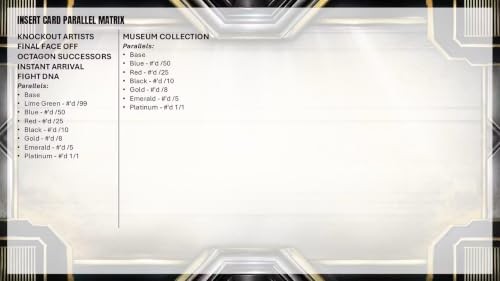 Topps 2026 Knockout UFC Trading Card Box - Pack of 1