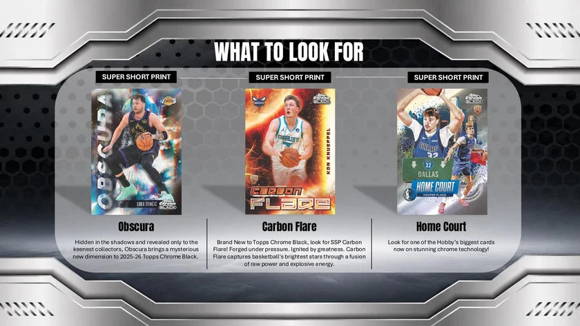 Topps 2025/26 Chrome Black Basketball Hobby Box