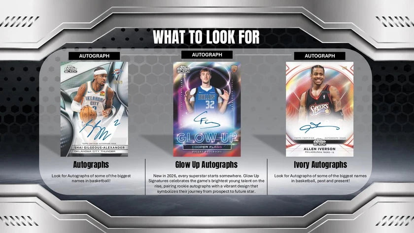 Topps 2025/26 Chrome Black Basketball Hobby Box