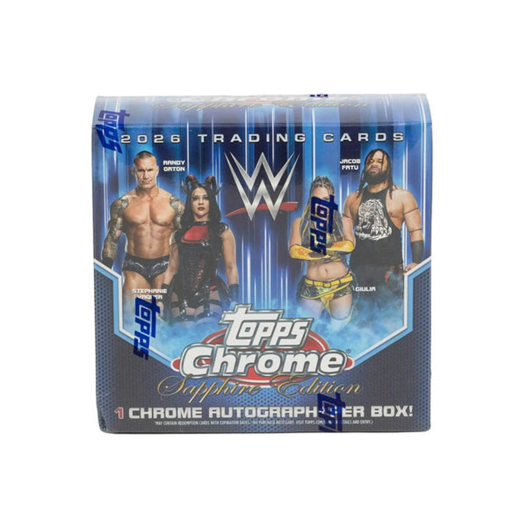 Topps 2026 Chrome WWE Sapphire Wrestling Edition Box