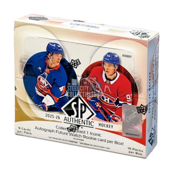 Upper Deck 2025-26 SP Authentic NHL Hockey Hobby Box