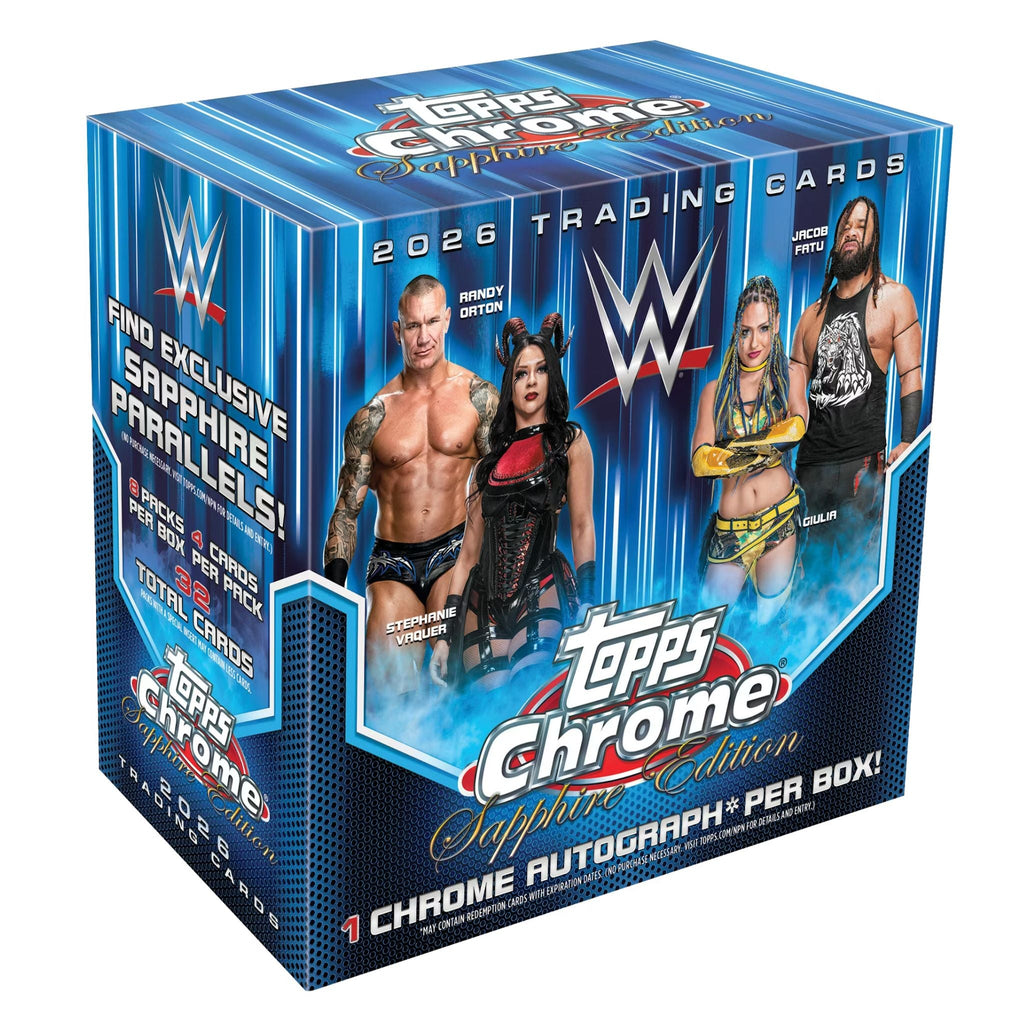 Topps 2026 Chrome WWE Sapphire Wrestling Edition Box