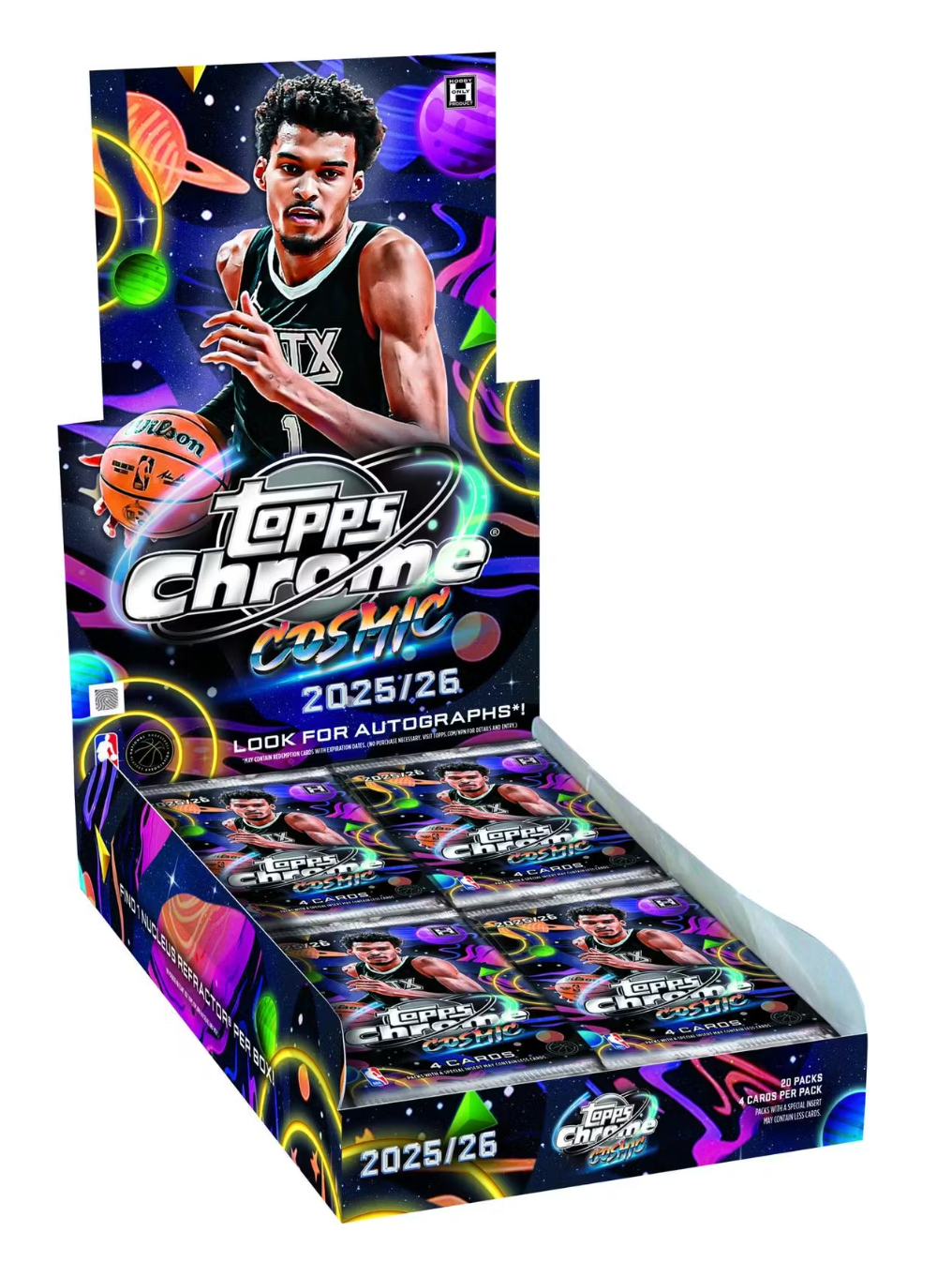 Topps 2025/26 Cosmic Chrome Basketball Hobby Box Sealed
