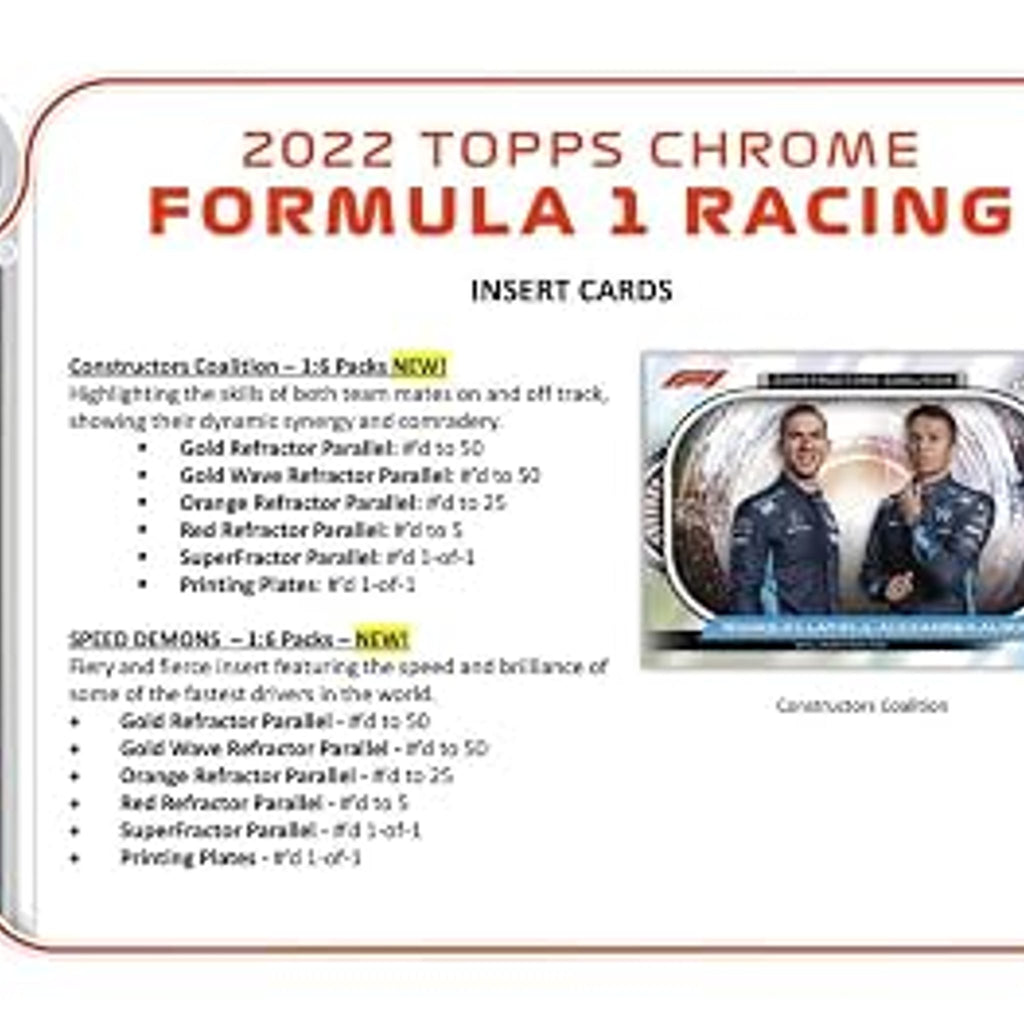 Topps 2022 Formula 1 Racing Hobby Box