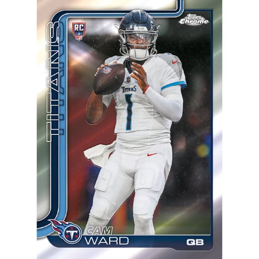 Topps 2025 Chrome Football Hobby Jumbo Box