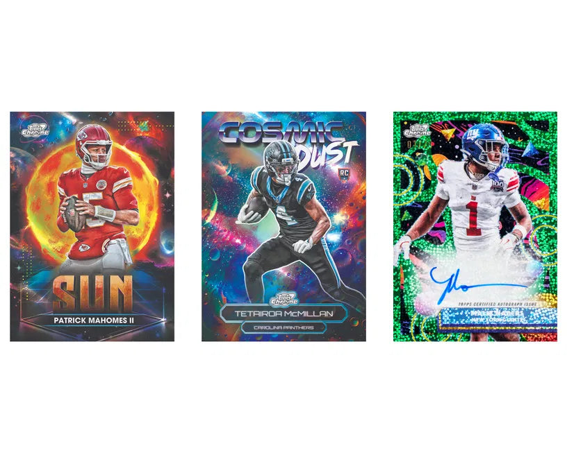 Topps 2025 Chrome Cosmic Football Hobby Box Sealed