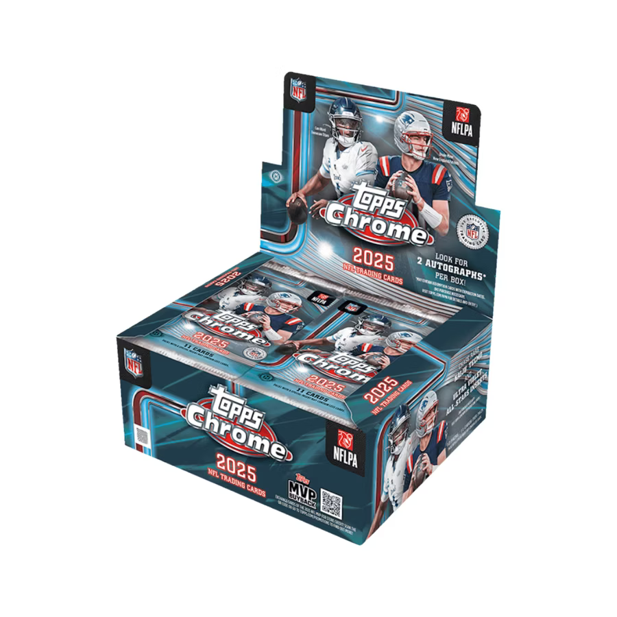 Topps 2025 Chrome Football Hobby Jumbo Box