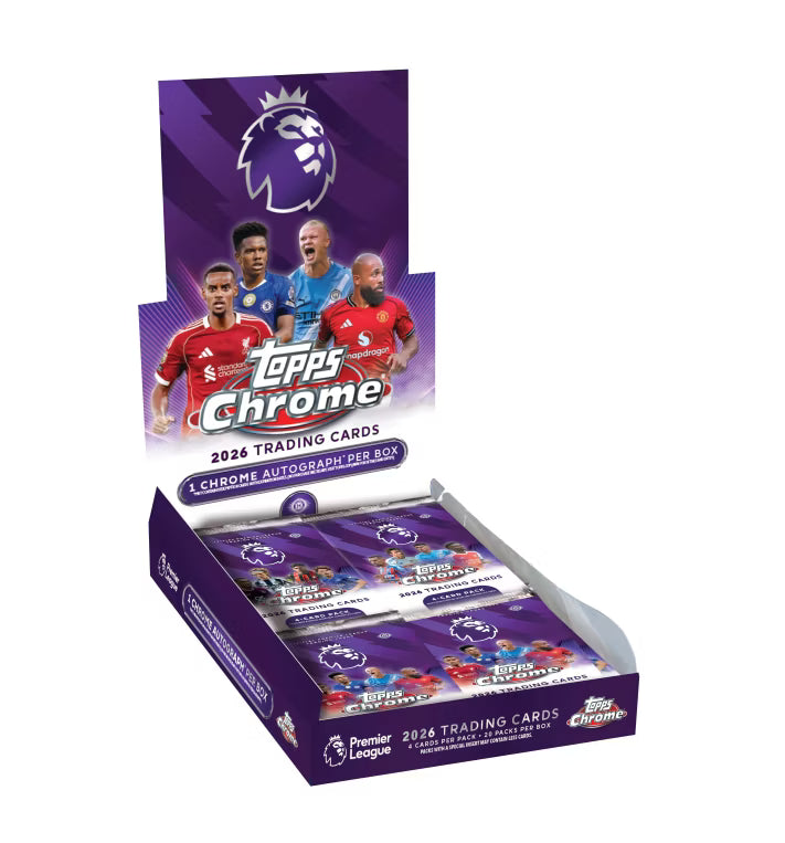 Topps 2026 Chrome Premier League EPL Soccer Hobby Box