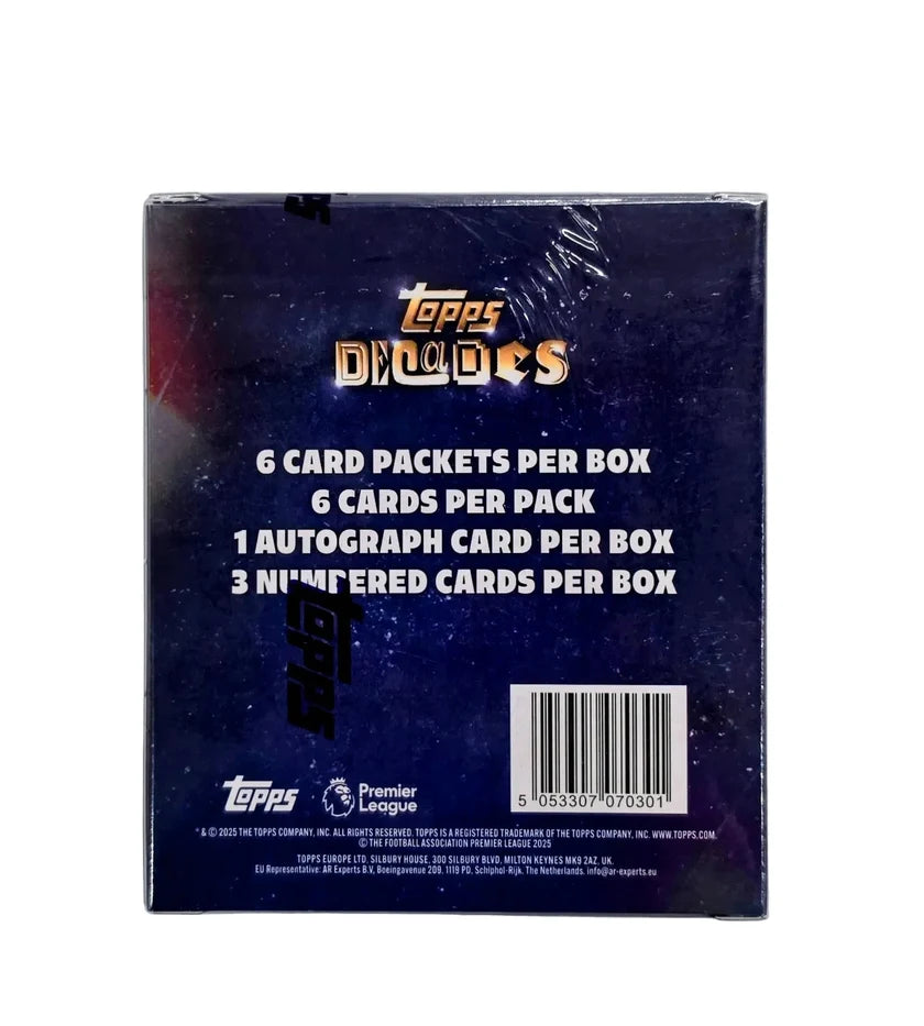 Topps Premier League 2025 90's Decades Edition Hobby Box Soccer